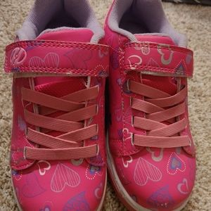 Girls Heeleys- worn ONCE!